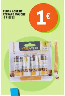 E.Leclerc Ruban adhesif attrape mouche 4 pièces offre
