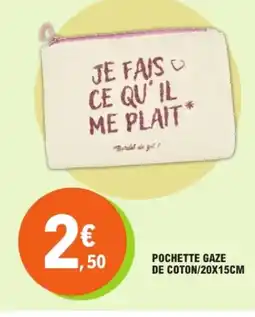E.Leclerc Pochette gaze de coton offre