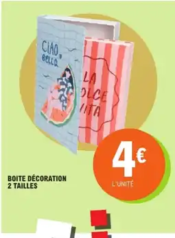 E.Leclerc Boite décoration 2 tailles offre
