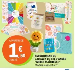 E.Leclerc Assortiment de cadeaux de fin d'année merci maîtresse offre