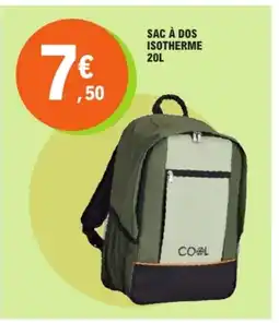 E.Leclerc Sac à dos isotherme offre