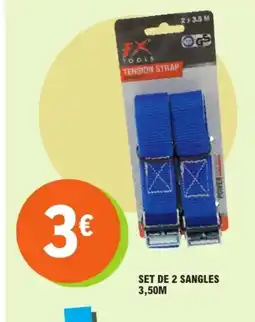 E.Leclerc Set de 2 sangles 3,50m offre