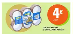 E.Leclerc Lot de 6 rubans d'emballages adhésif offre
