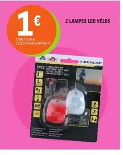 E.Leclerc 2 lampes led vélos offre