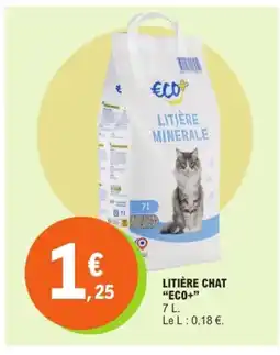 E.Leclerc ECO+ Litière chat offre