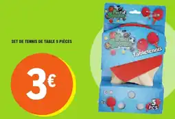 E.Leclerc Set de tennis de table 5 pièces offre