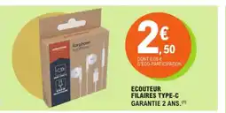 E.Leclerc Ecouteur filaires type-c offre