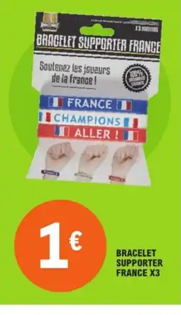 E.Leclerc Bracelet supporter france x3 offre