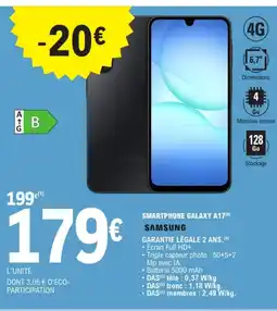 E.Leclerc SAMSUNG Smartphone galaxy a17 offre