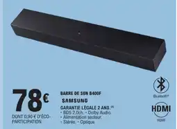 E.Leclerc SAMSUNG Barre de son b400f offre