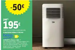 E.Leclerc BEKO Climatiseur mobile 6700 btu offre