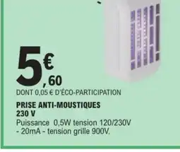 E.Leclerc Prise anti-moustiques 230 v offre