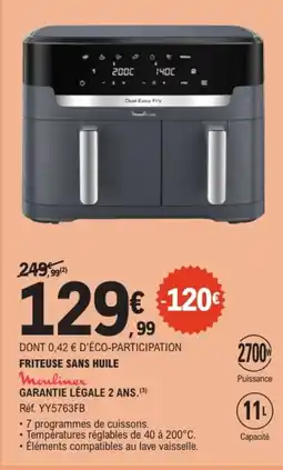 E.Leclerc MOULINEX Friteuse sans huile offre