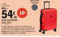 E.Leclerc DELSEY PARIS Valise environ offre