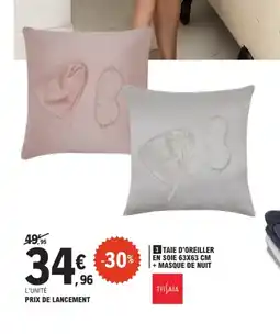 E.Leclerc Taie d'oreiller en soie + masque de nuit offre