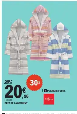 E.Leclerc Peignoir fouta offre