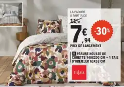 E.Leclerc Parure housse de couette + 1 taie d'oreiller offre