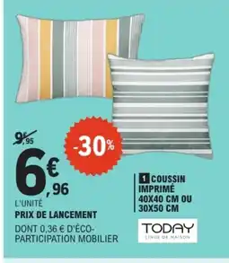 E.Leclerc Coussin imprimé offre