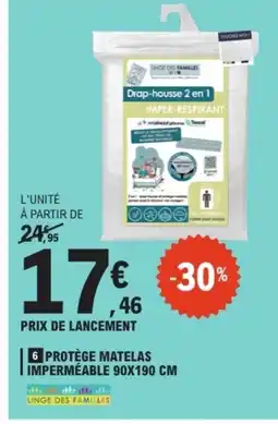 E.Leclerc Protège matelas imperméable offre