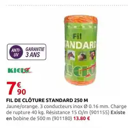 Rural Master Fil de clôture standard 250 m offre