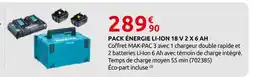Rural Master Pack énergie li-ion 18 v 2 x 6 ah offre