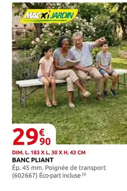 Rural Master Maxi jardin banc pliant offre