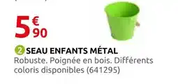 Rural Master Seau enfants métal offre