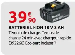 Rural Master Makita batterie li-ion 18 v 3 ah offre