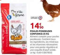 Rural Master Ma p'tite ferme poules pondeuses confiance 25 kg offre
