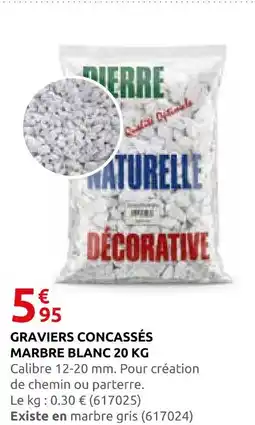 Rural Master Graviers concassés marbre blanc 20 kg offre