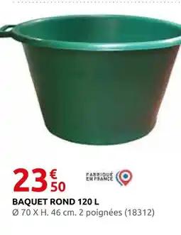 Rural Master Baquet rond 120 l offre