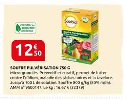 Rural Master Solabiol soufre pulvérisation 750 g offre