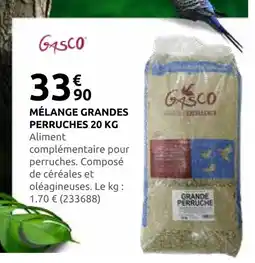Rural Master Gasco mélange grandes perruches 20 kg offre