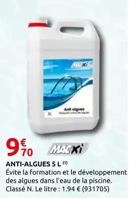 Rural Master Anti-algues 5 l(1) offre