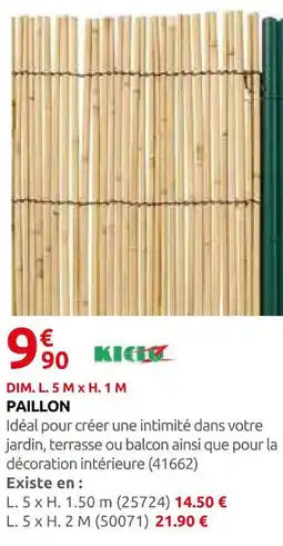 Rural Master Paillon offre