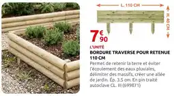 Rural Master Bordure traverse pour retenue 110 cm offre