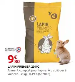 Rural Master Lapin premier aliment complet pour lapins offre