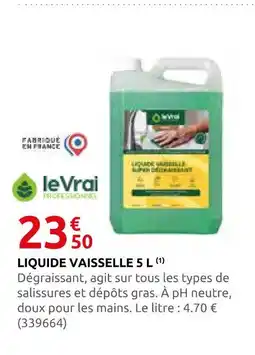 Rural Master Le vrai liquide vaisselle 5 l offre