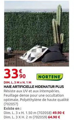 Rural Master Nortene haie artificielle hidenatur plus offre