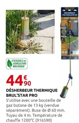 Rural Master Brul'star désherbeur thermique pro offre