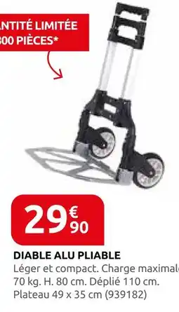 Rural Master Diable alu pliable offre