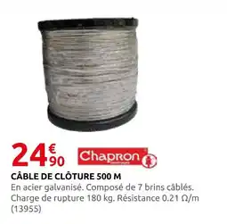 Rural Master Chapron câble de clôture 500 m offre