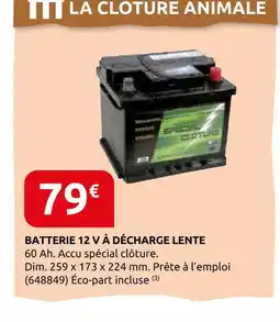 Rural Master Batterie 12 v à décharge lente offre