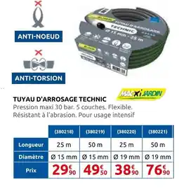 Rural Master Macxi jardin tuyau d'arrosage technic offre