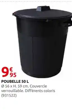 Rural Master Poubelle 50 l offre