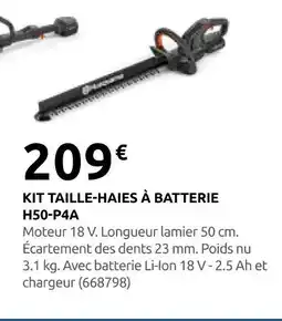 Rural Master Husqvarna kit taille-haies à batterie offre