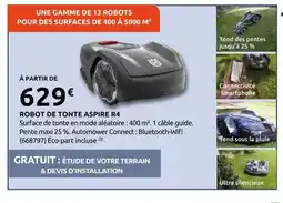 Rural Master Husqvarna robot de tonte aspire r4 offre