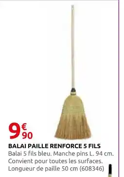 Rural Master Balai paille renforcé 5 fils offre