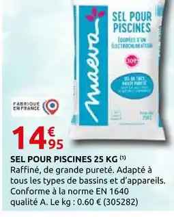 Rural Master Sel pour piscines 25 kg offre