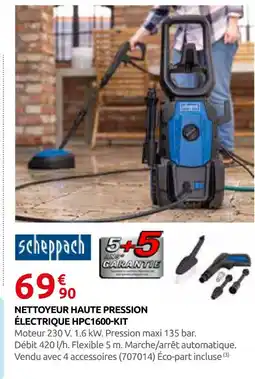 Rural Master Scheppach nettoyeur haute pression électrique hpc1600-kit offre